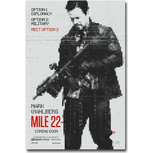 D0581 Mile 22 Movie Silk Fabric Poster Art Decor Indoor Painting Gift