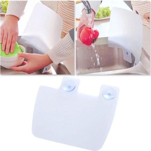 Sink Water Deflector Kitchen Moisture Water Splash Suction Cup No Trace Water Baffle Pool Sink Water Separator Kitchen Accessory
