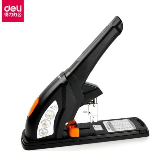 Deli 0386 heavy duty stapler office supplier for 120 papers/70g paper with 23/6-23/13 staple retail paking