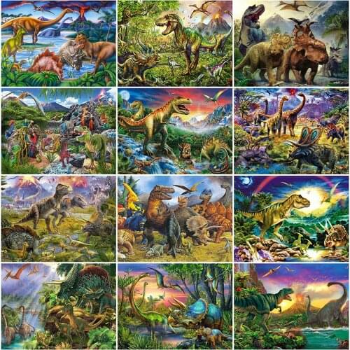 EverShine Diamond Embroidery Cartoon 5D Diamond Painting Animal Full Drill Square Picture Of Rhinestones Mosaic Art Home Decor