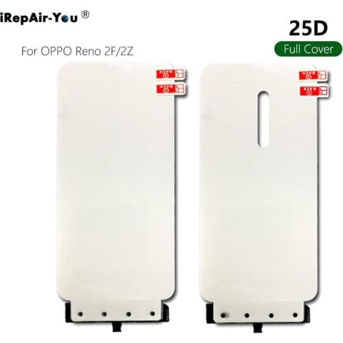 2PCS 25D Front Back HD Hydrogel Film For OPPO Reno 2F 2Z 4 Pro Soft TPU Full Cover Screen Protector Protective Film + Tools