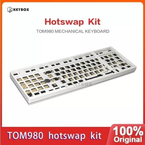 TOM980 Hot Swap/Sodering Mechanical Keyboard Kit 3 Mode 2.4G Wireless Bluetooth RGB Compatiable With 3/5 Pins Switches 98 Layout