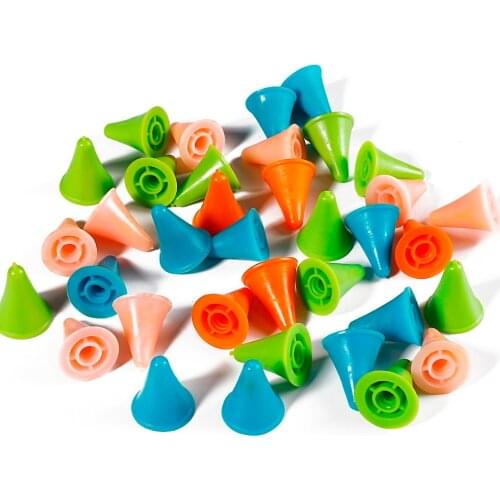 10/20pcs Rubber Cone Shape Knit Knitting Needles Cap Tips Point Protectors For Knitting Craft Sewing Accessories