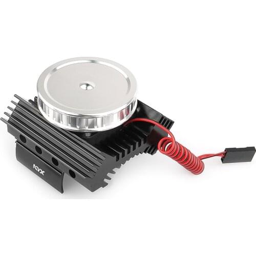 KYX Racing Alloy 540/550 Motor Heatsinks & Cooling Fan Upgrades for RC Crawler Car Axial SCX10 II 90046 Wraith D90 Traxxas TRX4