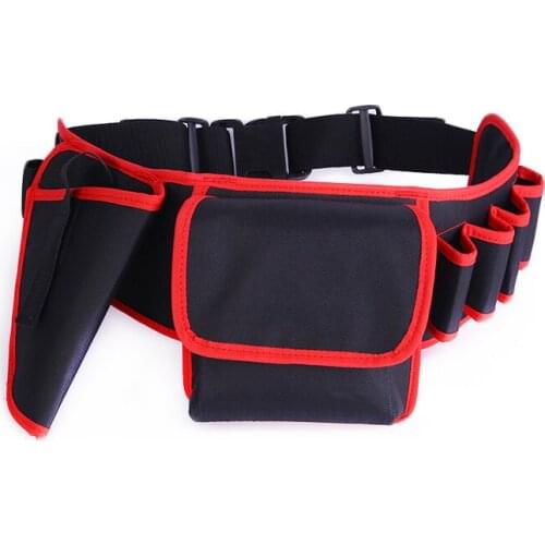 Waist Packs Men 7 in 1 Electric Tool Waist Harness Waist Pouch Bag for Hardware Tools Convenient Durable -WT