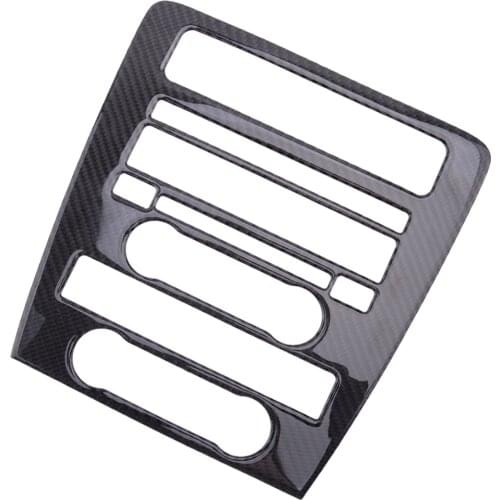 Carbon Fiber Car Interior Center Control AC CD Panel Cover Trim Decal fit for Ford Mustang 2009 2010 2011 2012 2013