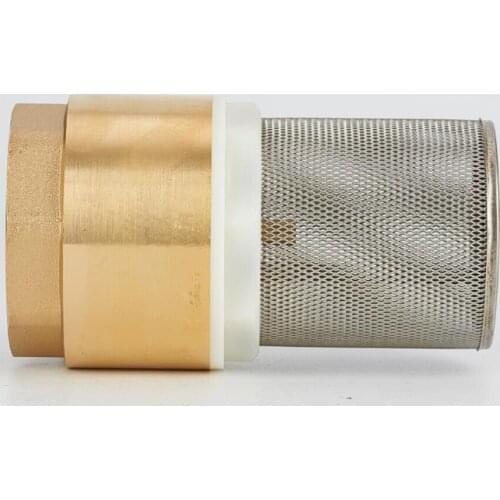 1/2" 3/4" 1" 1-1/4" 1-1/2" 2" BSP Female Thread Brass Non Return Check Valve With Steel Strainer Filter