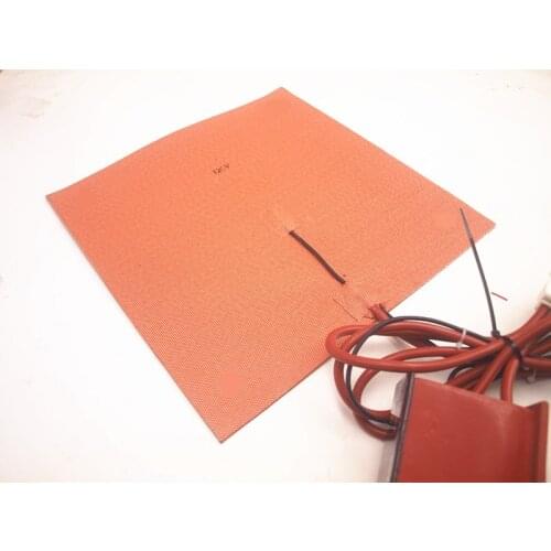 300/400/500mm 120V/220V 800/1000W square Silicone Heater for Reprap 3D Printer Heated Bed Pad with Digital Controller