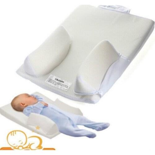 0-6 Month Baby Infant Newborn Anti Roll Pillow Sleep Fixed Positioner System Prevent Flat Head Cushion Ultimate Vent Baby Pillow