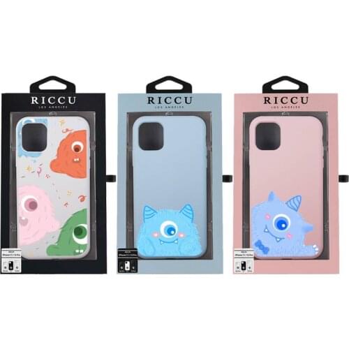 Cute Cartoon Monster Phone Case for iPhone 11 pro 8 7 6 6S Plus X XR 11 12 Pro mini XS MAX Matte Candy Pink Silicone Cases