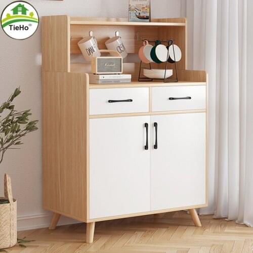 TieHo Modern Kitchen Cabinet Sideboard Tea Cabinet Storage Cabinet Small Apartment Living Room Kitchen Furniture Easy Assembly