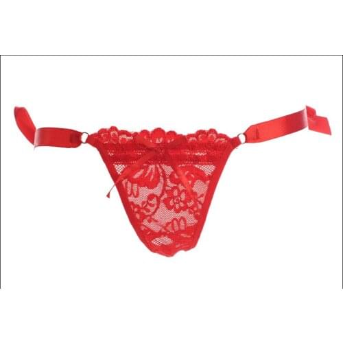 New Strap Bandage Tanga Sexy Womens G-string Lingerie Lace T Back Thongs Cotton Panties Sexy Ladies Underwear