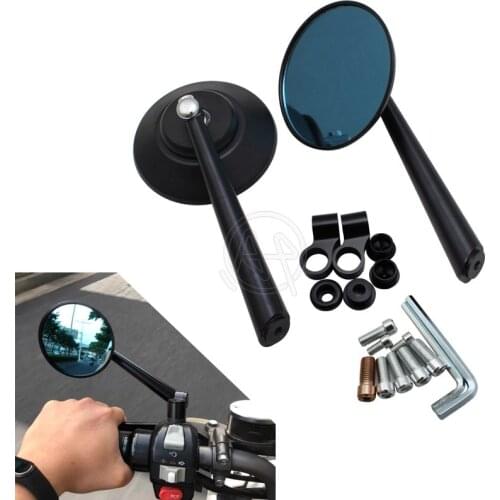 CNC Universal Round Rear side mirror Rearview For YAMAHA 2018 SCR950 XSR900 ABARTH XSR700 BOLT X-MAX 400/300 TRICITY 125 155