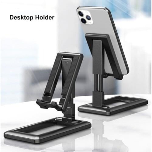 Universal Foldable Desk Phone Holder Mount Stand for IPhone 12 Samsung S20 Plus Ultra Note 10 Mobile Phone Tablet Desktop Holder