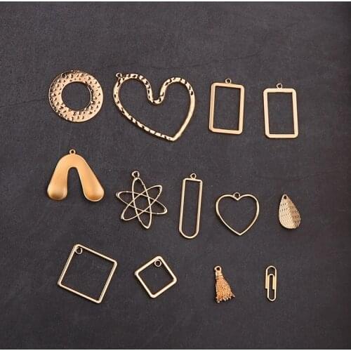 10pcs Alloy Geometry Long Fangyuan Love Tassel pendant popular Classic Earring Materials Women