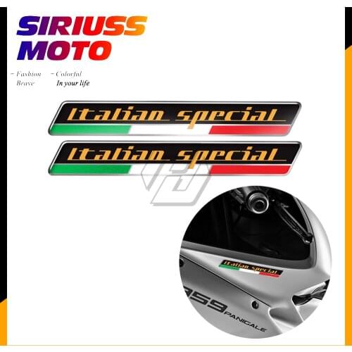 3D Motorcycle Tank Decals Italy Sticker Italian Special Decals Case for Ducati Monster Aprilia RS RS4 RSV4 MV