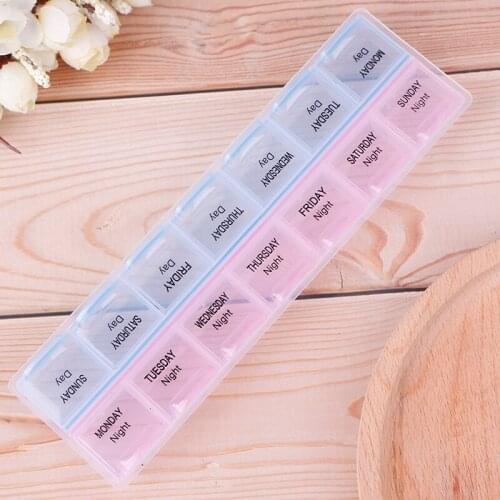 7 Days Weekly Pill Case Box Medicine Box Holder Storage Organizer Container Case Dispenser Pill Box Splitters Hot Sale