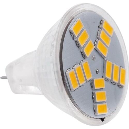 7W MR11 GU4 600LM LED Bulb Lamp 15 5630SMD Warm White Light
