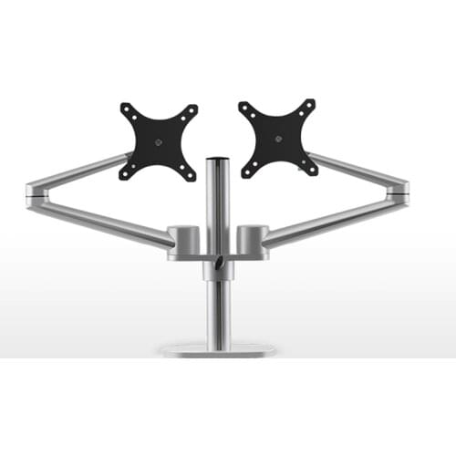 OL-2 Aluminum Height Adjust 17-32 inch Dual Screen Monitor Holder Arm Full Motion Monitor Mount Bracket Desktop Stand TV Mount