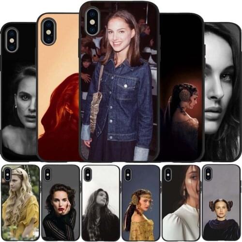 Natalie Portman black Silicone Phone Case For iPhone 12 XR XS Max 5 5S SE 2020 6 6S 7 8 PLUS X 11Pro Max 11 Cover