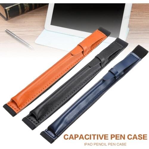 For A-pple Pencil Case Leather i-Pad Pro Pen Cover Sleeve Pouch Holder Protector 5Colors Pohiks