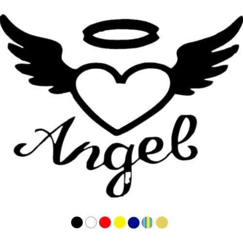 CS-10021# funny vinyl decal car sticker Angel Heart Wing waterproof car decal stickers on car truck bumper rear window laptop