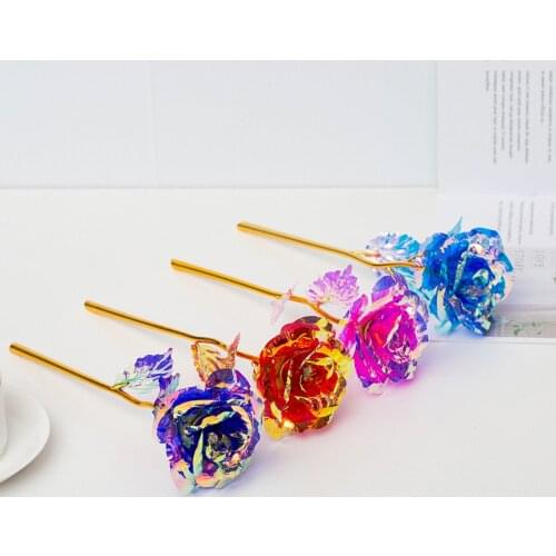 Stunning Luminous Eternal Rose Artificial Flowers Fake Flower Room Home Decor Wedding Decoration Holiday Gift for Lover ＆ Mother