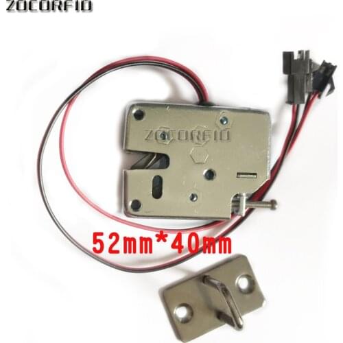 50*40mm Electric Control Lock DC 12V Electromagnetic Door Lock Cabinet Drawer Lockers Lock Latch Carbon Steel