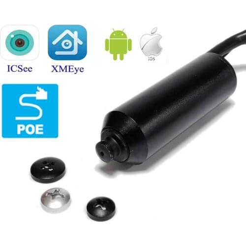 2.5MM 2.1MM Wide Angle View Pin Hole Lens HD Mini 2MP Onvif P2P POE Mini IP CCTV Camera Wired ATM Network Surveillance Camera