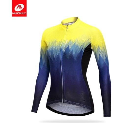 NUCKILY Blouse Fashion 20201 Cycling Jackets Women Sports Long Sleeve Jacket Lady MTB Veste Bicycle Cycle Clothing Bike Jerseys