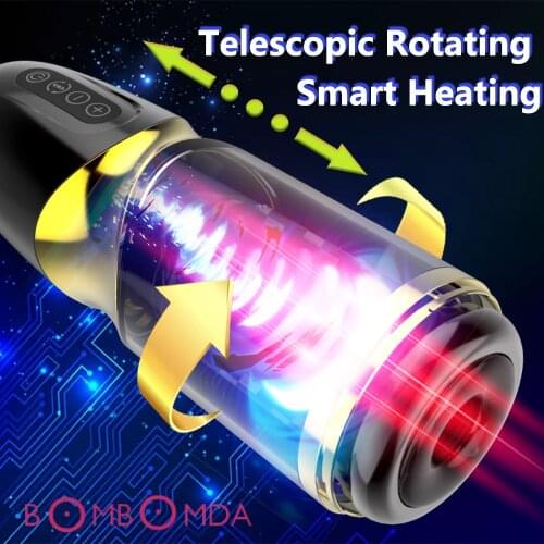 Electric Vibrations Automatic Piston Rotating Sucking Male Masturbator Cup Artificial Vagina Real Pussy Adult Sex Toys For Men