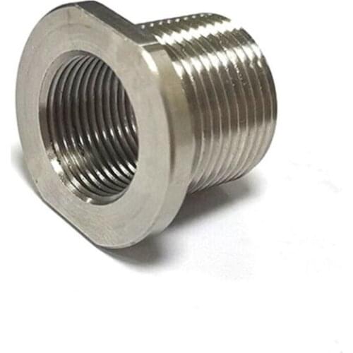 Muzzle Car Oil Fuel Filter Threaded Adapter Suppressor Stainless Steel Titanium Tube Barrel 1/2-28 ID to 5/8-24-OD