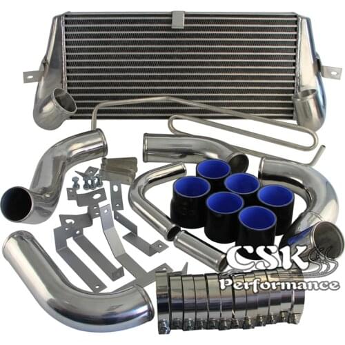 Fits For MAZDA 93 94 95 96 97 RX7 FD3S FMIC FRONT MOUNT INTERCOOLER + PIPING TURBO BLUE/Black/Red