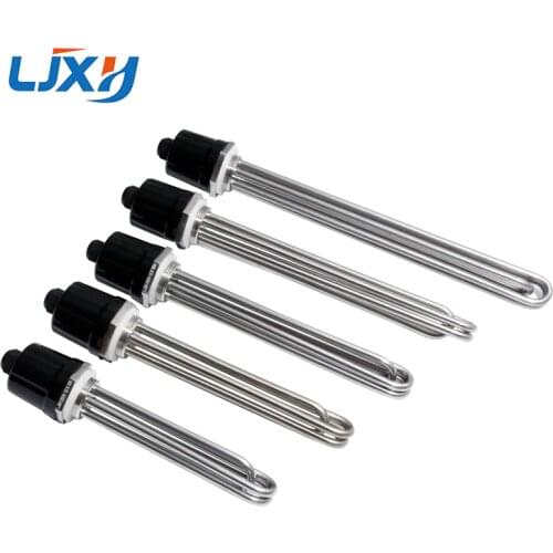 LJXH DN32 1 1/4inch BSP Thread Electrical Heating Pipe Water Heater Immersion Element 3KW/4.5KW/6KW/9KW/12KW 220V/380V