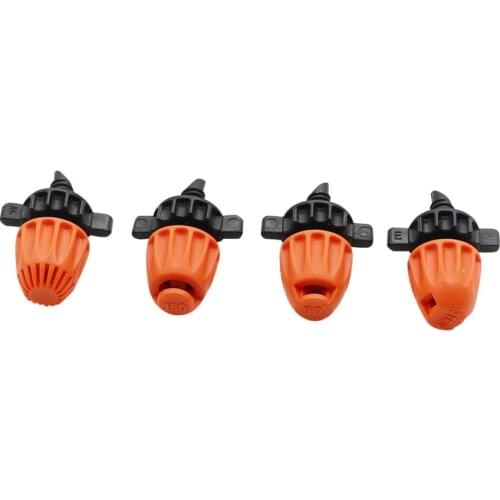 Irrigation Refraction nozzle 90/180/360 angles, Strip Automatic Watering Sprinklers Garden accessories misting nozzle 100 Pcs