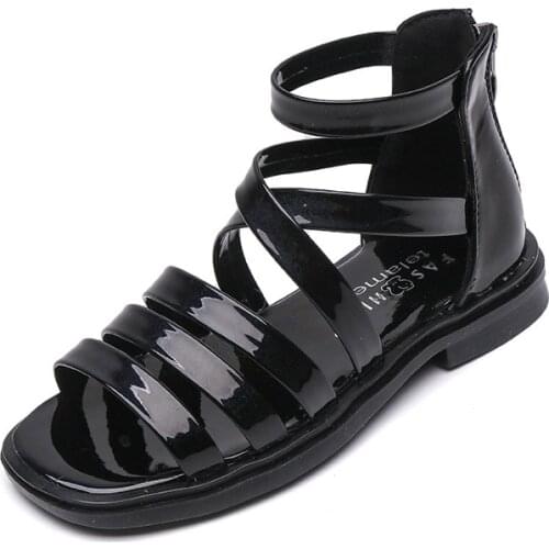 Girls' Sandals 2021 New Childrens Summer Little Girls Roman Sandals Childrens Fashion Princess Sandals Girls Soft Sole Sandals