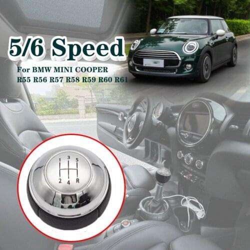 Gear Shift Knob 5/6 handball For BMW MINI COOPER R55 R56 R57 R58 R59 R60 R61 gear shift head gear shift handball