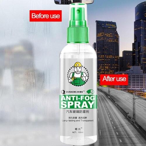 105ml Waterproof Anti-Fogging Agent Hydrophobic Coating Spray For Car Windshield Bathroom Moving Screen Cleaning Supplies