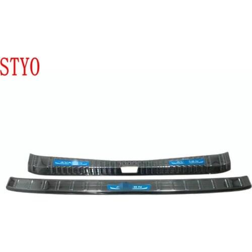 STYO Car Stainless Steel Rear Bumper Protector Sill Cover Plate Trim for Avalon 2019