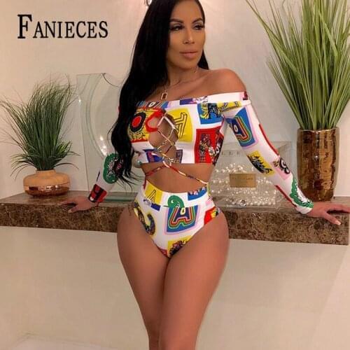 FANIECES 2021 Summer Sexy Lace Push Up 2 Piece Sets Swimsuit Beachwear Women Fashion Long Sleeve Bikinis Mujer Bikini Swimsuit