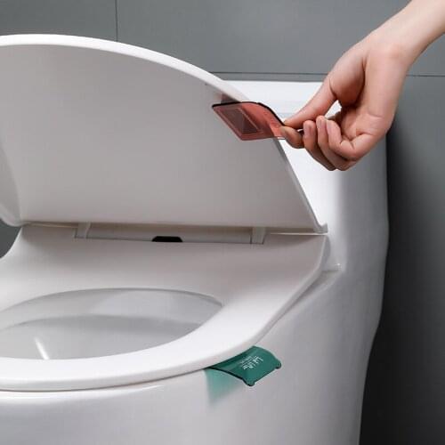 1Pcs Cute Portable Toilet Seat Cover Lifter Household Toilet Lid Remover Handle Remover Not Dirty Hand Clamshell Bathroom Tools