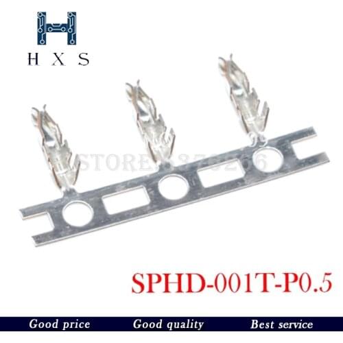 100PCS JST Connector SPHD-001T-P0.5 Tinned Female Terminal Wiring Pin