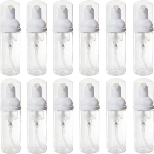 15 Empty Bottles Travel Soap Bottles Plastic Foam Dispenser Bottles Mini Foam Soap Pump Dispensers Cleaning, Travel, Cosmetic Pa