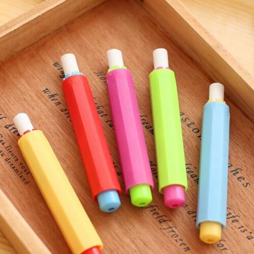 3PC / lot Chalk And Dustless Holder Pen Porta Tiza Chalk Clip Non Dust Clean Teaching On Chalkboard wall sticker Chalk Holders