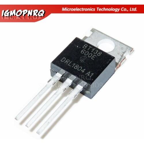 5pcs BT138-600E BT138 BT138-600 600V 12A Triacs RAIL TRIAC TO-220 new original