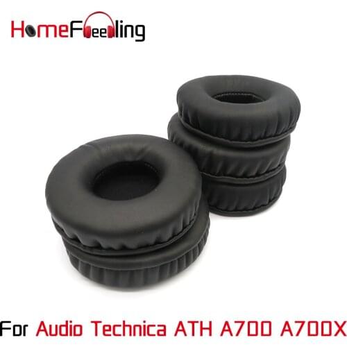Homefeeling Ear Pads For Audio Technica ATH-A700 ATH-A700X Earpads Round Universal Leahter Repalcement Parts Ear Cushions