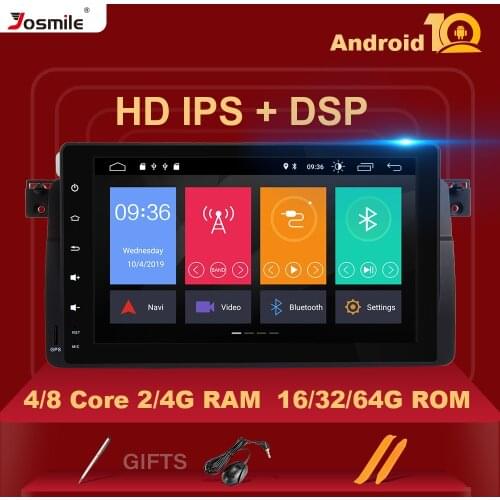 8core DSP 4GB 64G 1 Din Android 10 Car Radio DVD For BMW E46 M3 Rover 75 Coupe 318/320/325/330/335 Navigation Multimedia Stereo