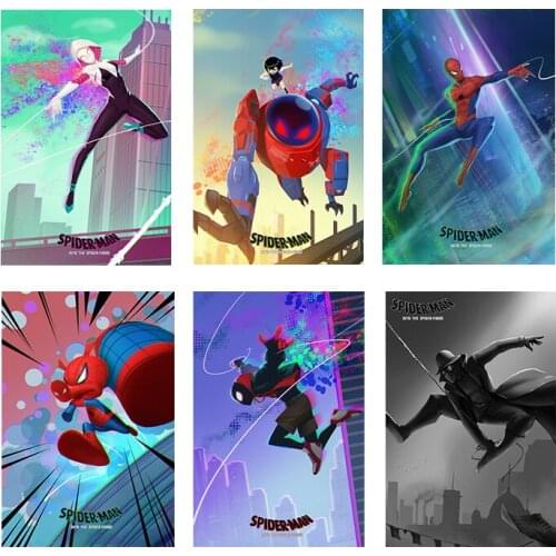 Marvel Anime Movie Canvas Painting Superhero Spiderman Poster and Print Wall Art Print Canvas Kids Bedroom Home Decor Boys Gifts