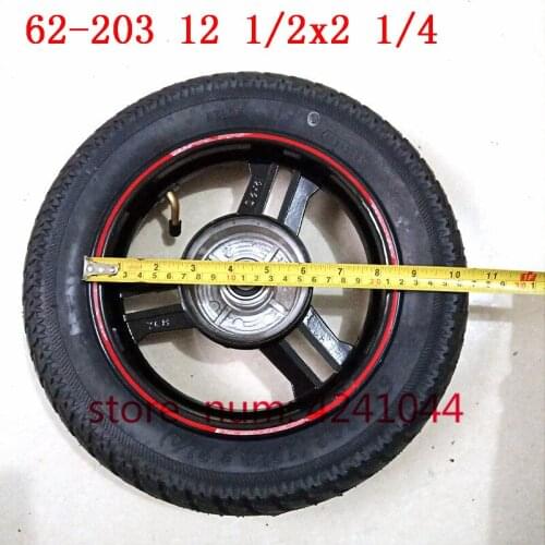 12 1/2x2 1/4 wheels 12inch wheel hub rim electric scooter folding electric bicycle tire and tube Explosion-proof tyre