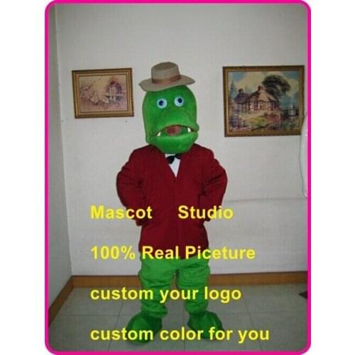 Crocodile Mascot Costume Suit Cosplay Party Game Dress Outfit Halloween Adult Holiday Gift Promotion Event Play Animal